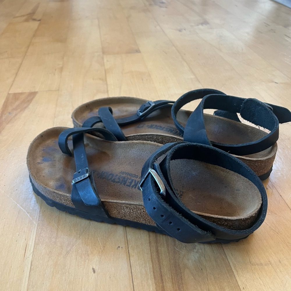 Birkenstock Black Sandals with Adjustable Straps